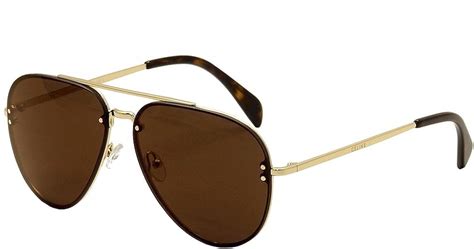 celine 41391 j5g gold|Celine CL41391/S Mirror J5G/MV Sunglasses in Gold.